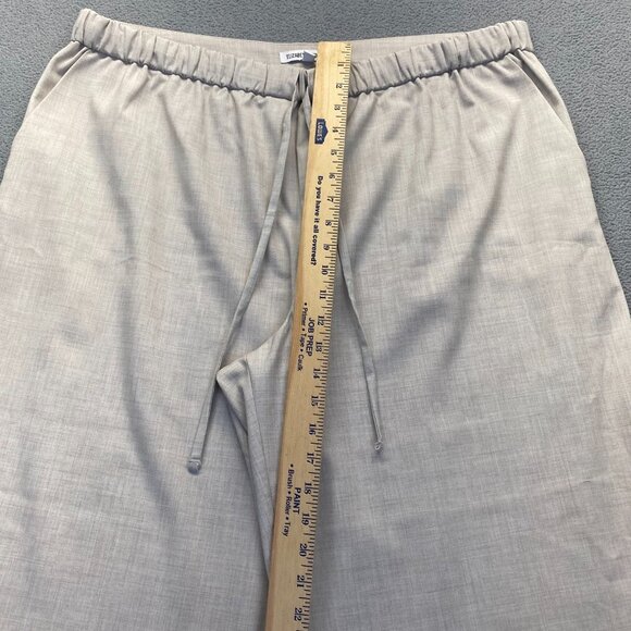 Elizabeth And James Wide Leg Beige Dress Pants Size XXL,Drawstring,Pockets - Picture 5 of 9